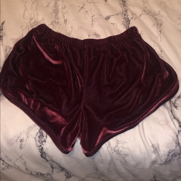 pacsun velvet shorts